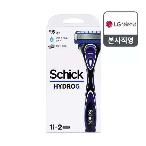 쉬크 하이드로5 베이직 면도기+날 2입