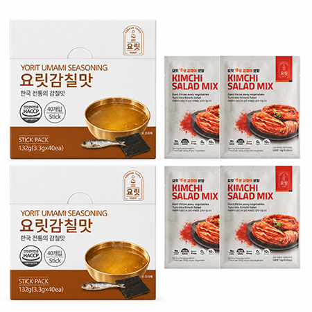 요릿 감칠맛 2박스 + 겉절이분말 18g 4포