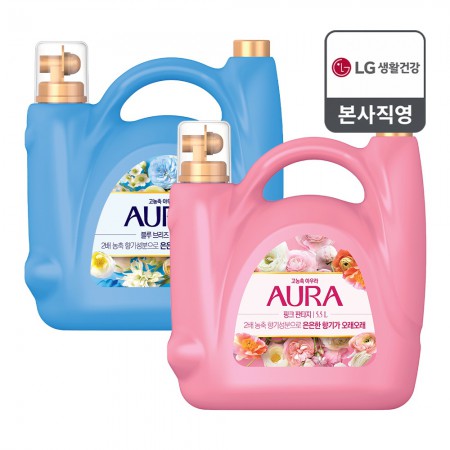 LG생활건강 아우라 고농축 섬유유연제 5.5L